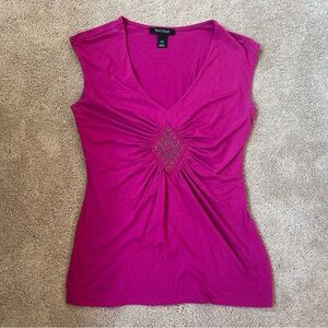 Women's Pink Sleeveless White House Black Market Top